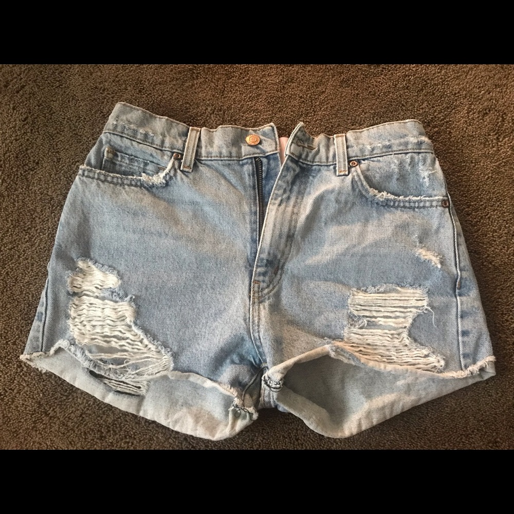 Revice Denim Distressed Shorts. Sz 29